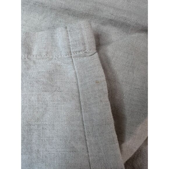 Liz Claiborne PL Linen Blend Wide Leg Pants Beige Neutral Fall Layering - Picture 5 of 5